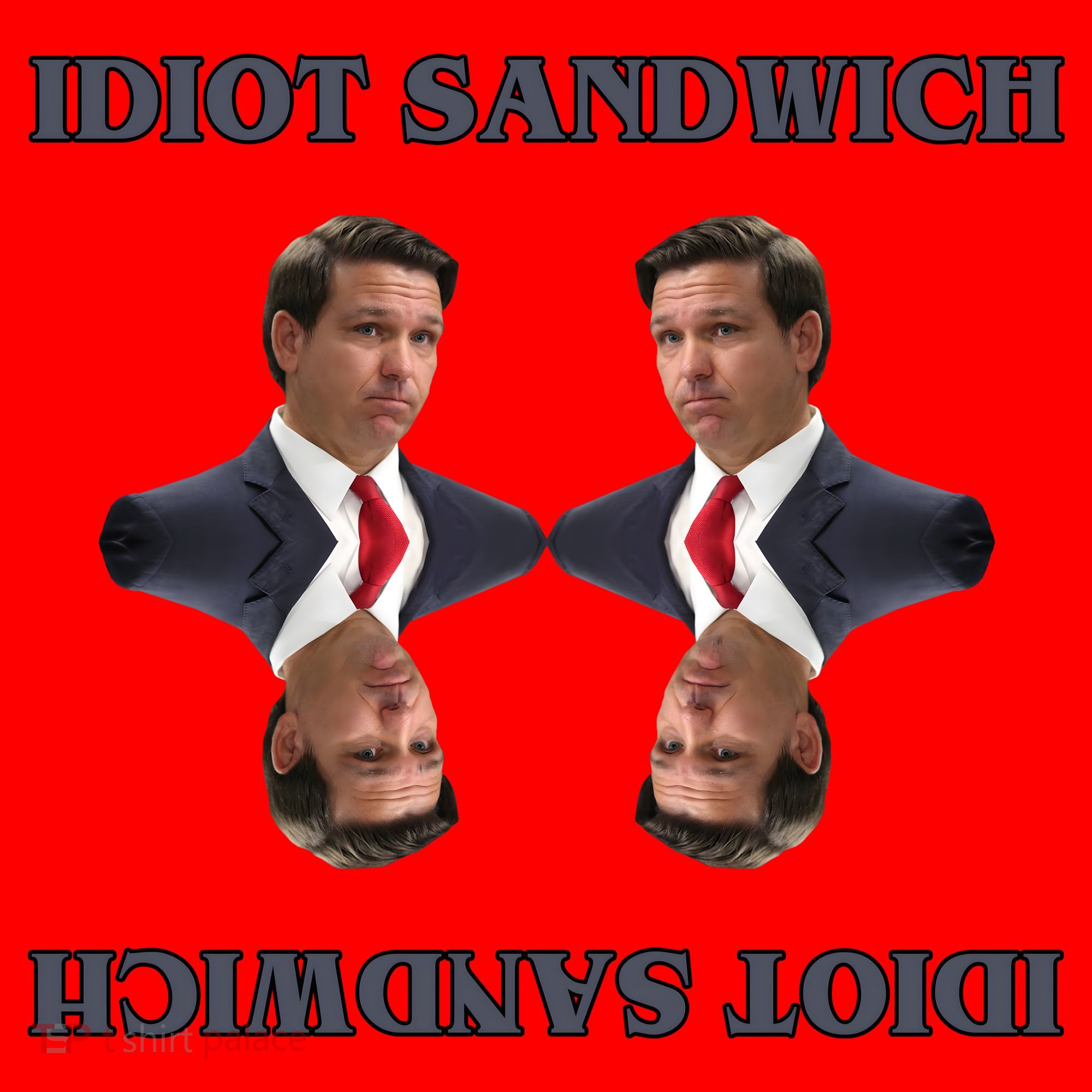 Idiot Sandwich Funny Ron DaSantis Politcal Santa Hat