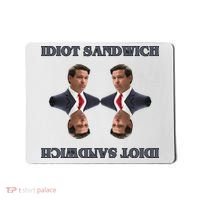 Idiot Sandwich Funny Ron DaSantis Politcal Mousepad thumb 0