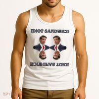 Idiot Sandwich Funny Ron DaSantis Politcal Tank Top thumb 3