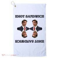 Idiot Sandwich Funny Ron DaSantis Politcal Golf Towel thumb 0