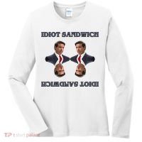 Idiot Sandwich Funny Ron DaSantis Politcal Women's Long Sleeve Shirt thumb 0