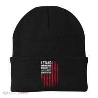 I Stand For This Flag Because Our Heroes Rest Beneath Her Beanie thumb 0