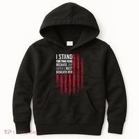 I Stand For This Flag Because Our Heroes Rest Beneath Her Kids Hoodie thumb 0