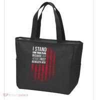 I Stand For This Flag Because Our Heroes Rest Beneath Her Tote Bag thumb 3
