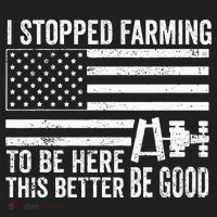 I Stopped Farming To Be Here This Better Be Good US Fllag Kids Long Sleeve Plaid Pajama Set thumb 2