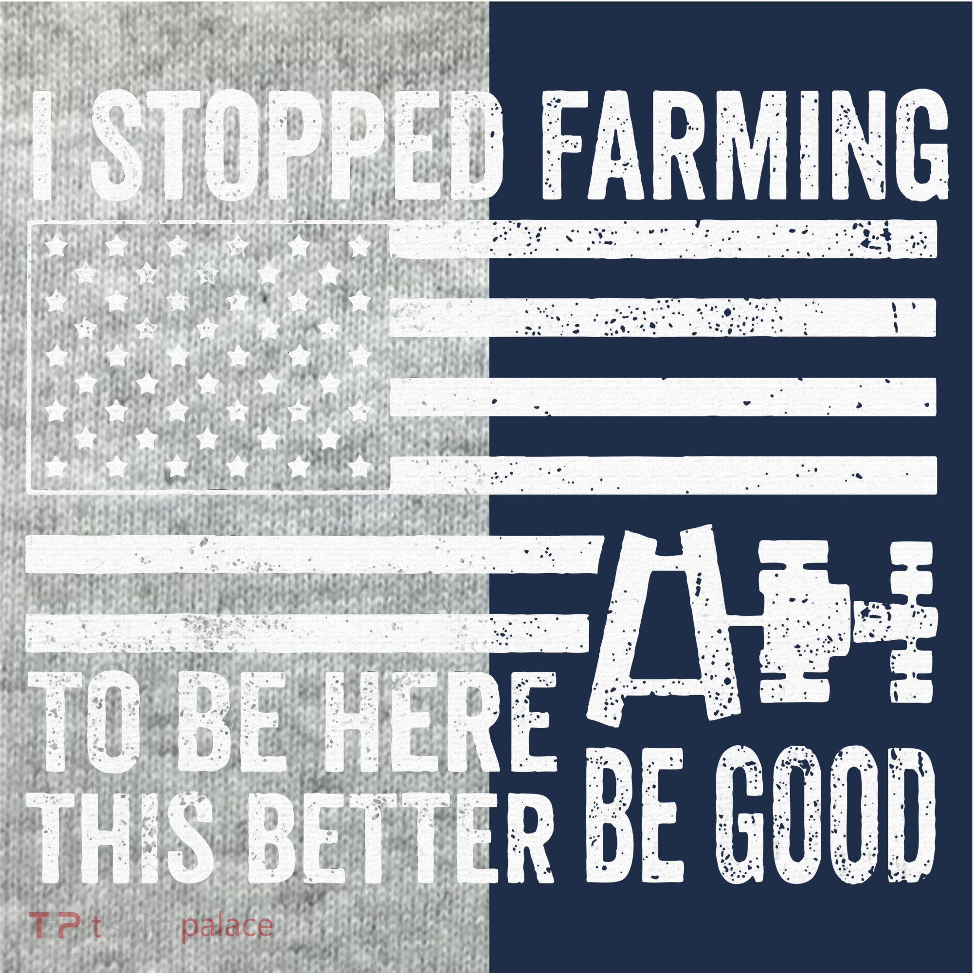 I Stopped Farming To Be Here This Better Be Good US Fllag Kids Colorblock Raglan Jersey