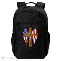 I Stand For The Flag Kneel For The Cross USA Backpack thumb 0
