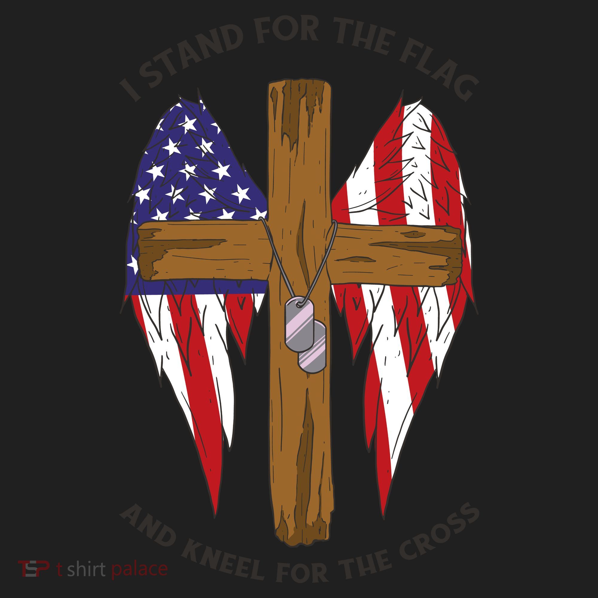 I Stand For The Flag Kneel For The Cross USA Beanie