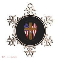 I Stand For The Flag Kneel For The Cross USA Ornament thumb 0