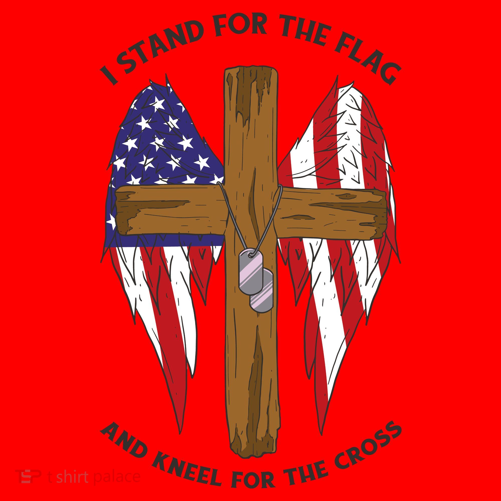 I Stand For The Flag Kneel For The Cross USA Santa Hat