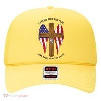I Stand For The Flag Kneel For The Cross USA Hat thumb 0