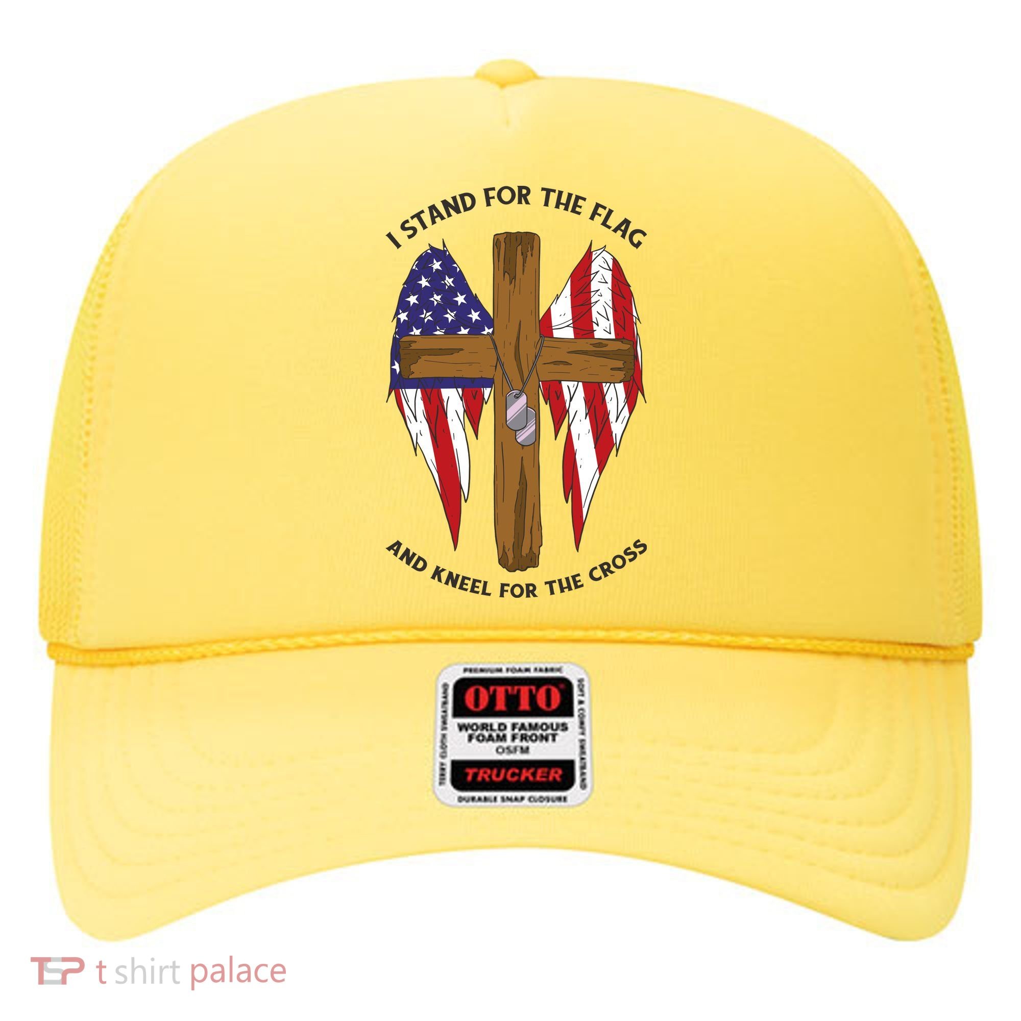 I Stand For The Flag Kneel For The Cross USA Hat