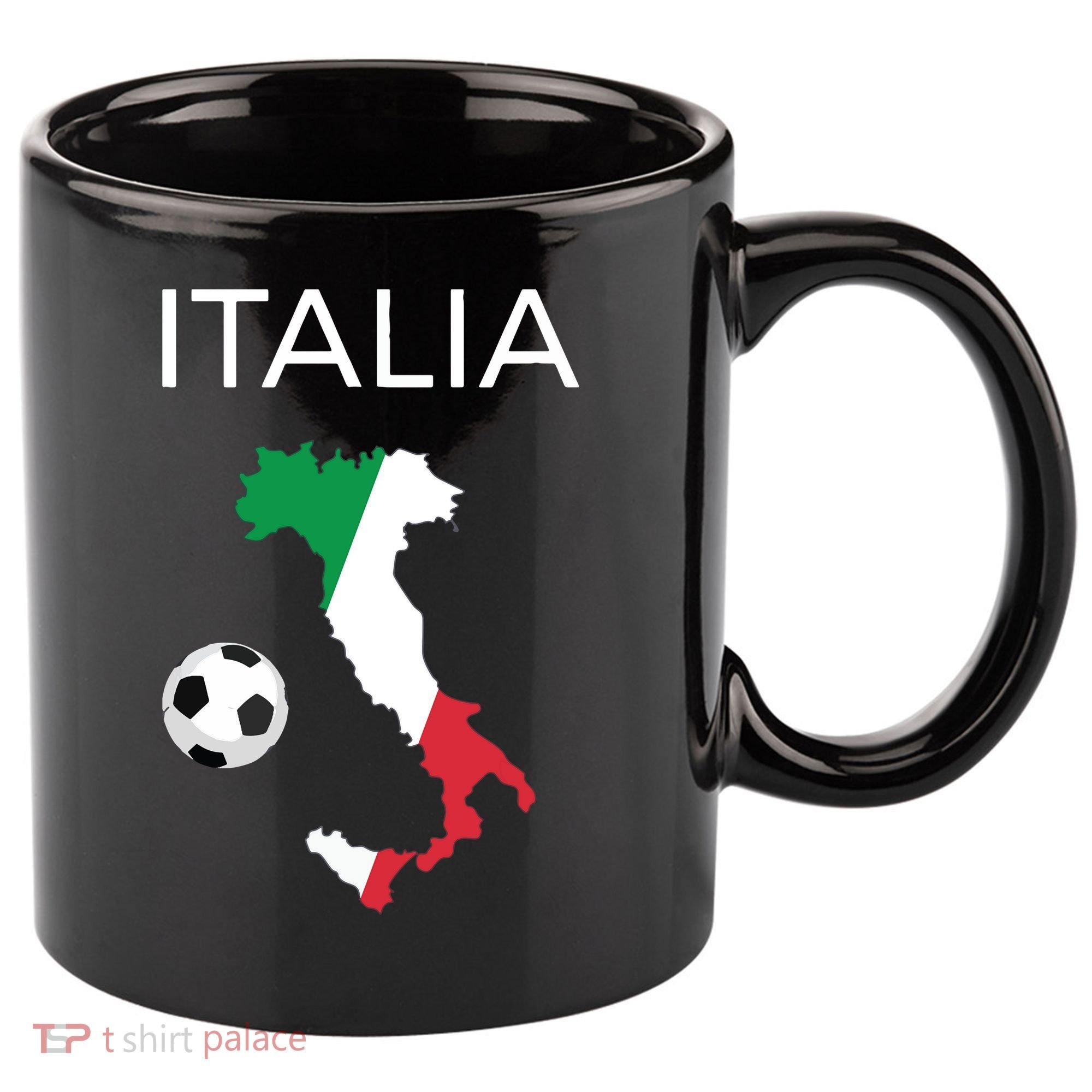 Italy Soccer Forza Azzurri Italian Italia 11oz C Handle Ceramic Mug