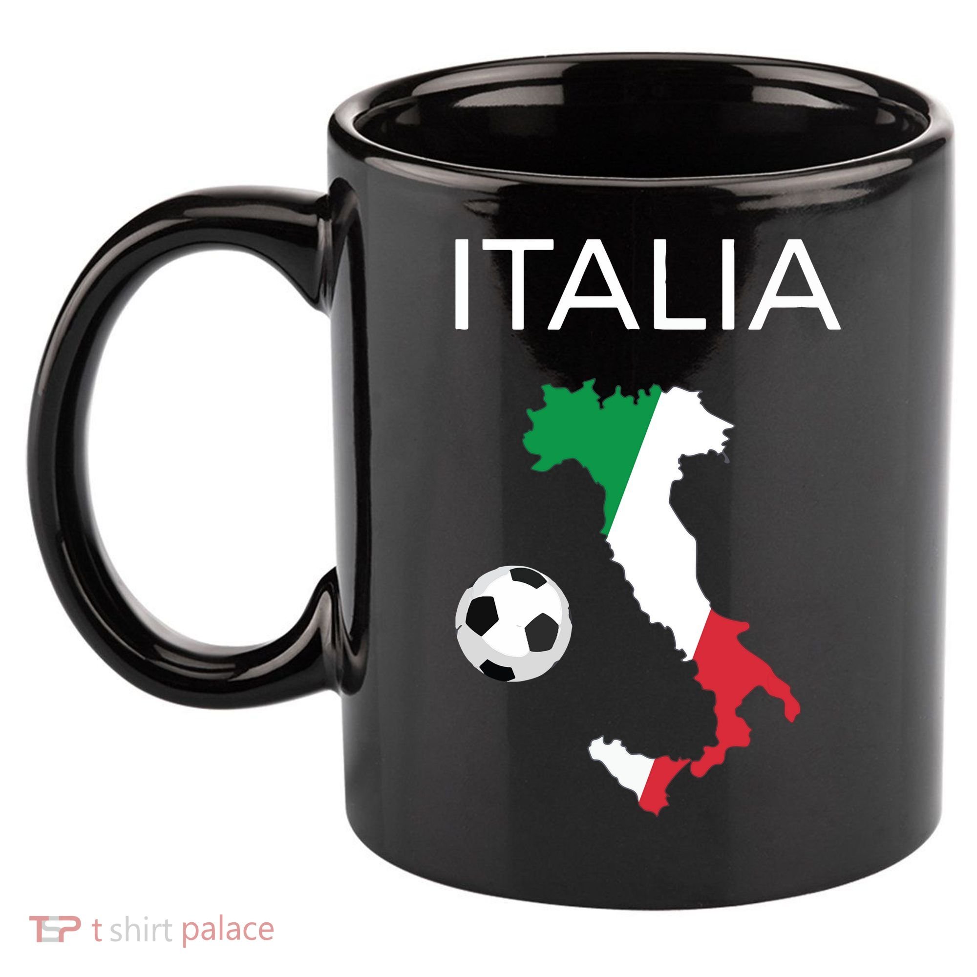 Italy Soccer Forza Azzurri Italian Italia 11oz C Handle Ceramic Mug