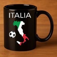 Italy Soccer Forza Azzurri Italian Italia 11oz C Handle Ceramic Mug thumb 3