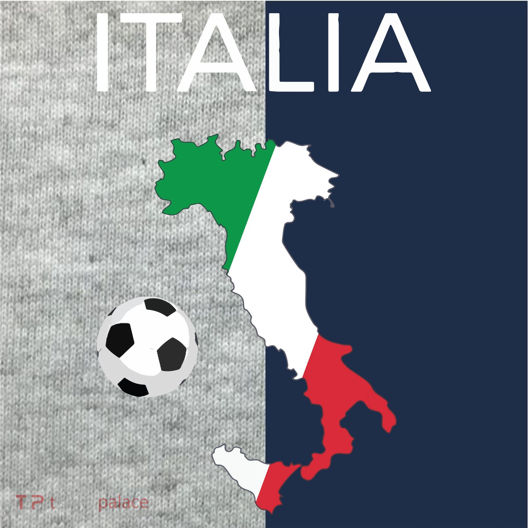 Italy Soccer Forza Azzurri Italian Italia Kids Colorblock Raglan Jersey