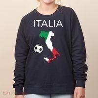 Italy Soccer Forza Azzurri Italian Italia Women's Sweatshirt thumb 0