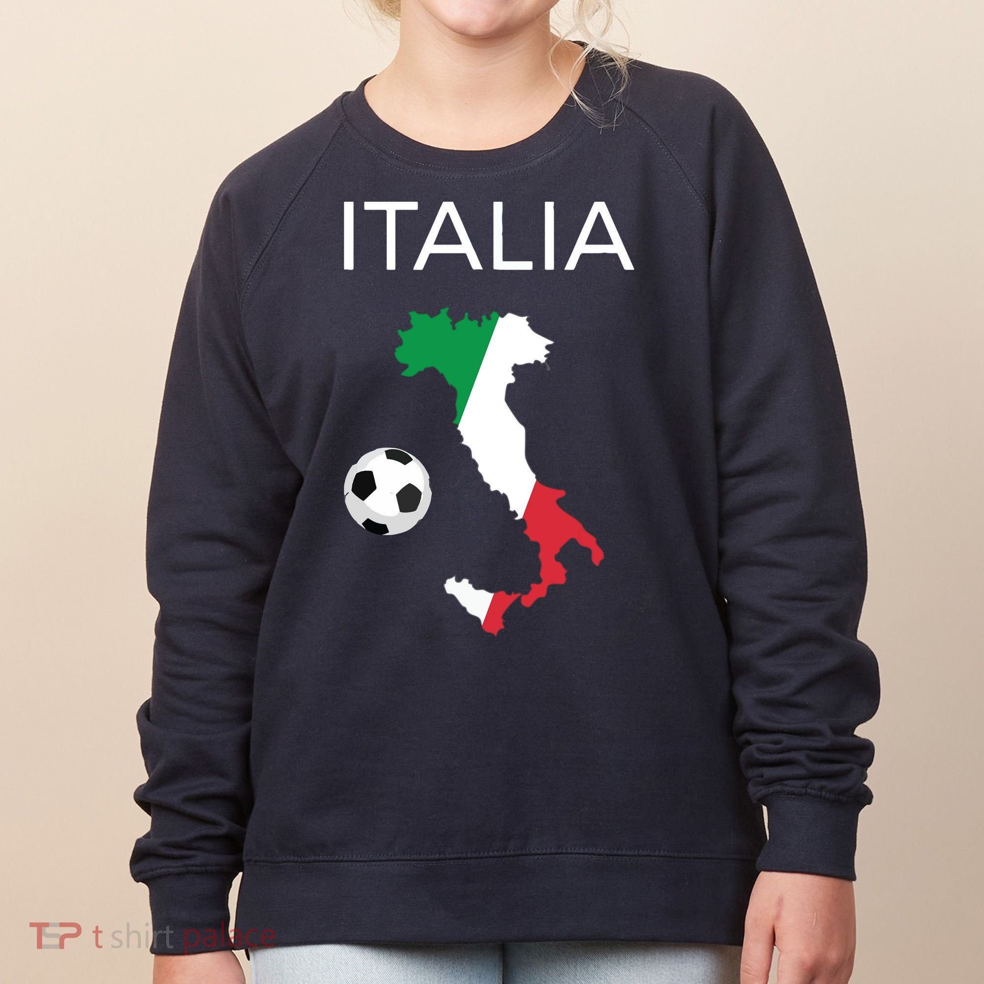 Italy Soccer Forza Azzurri Italian Italia Women's Sweatshirt