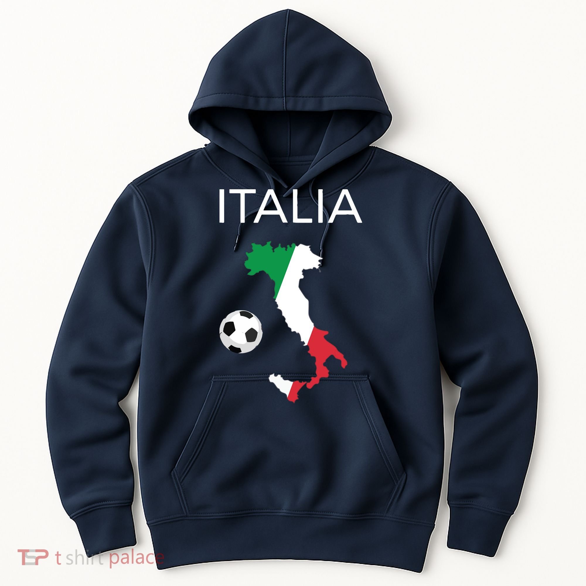 Italy Soccer Forza Azzurri Italian Italia Hoodie