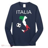 Italy Soccer Forza Azzurri Italian Italia Long Sleeve Shirt thumb 0