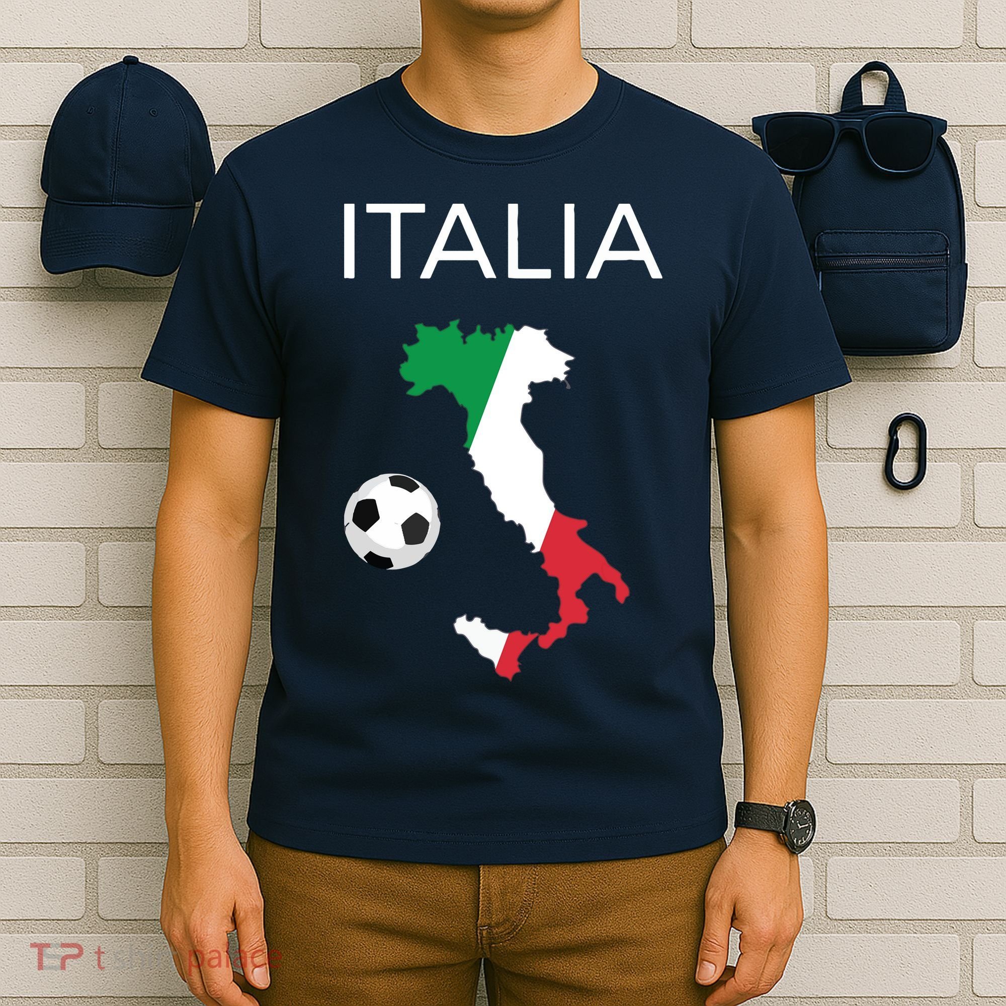 Italy Soccer Forza Azzurri Italian Italia T-Shirt