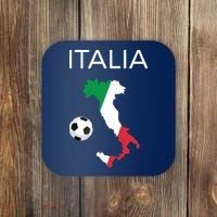 Italy Soccer Forza Azzurri Italian Italia Coaster thumb 0
