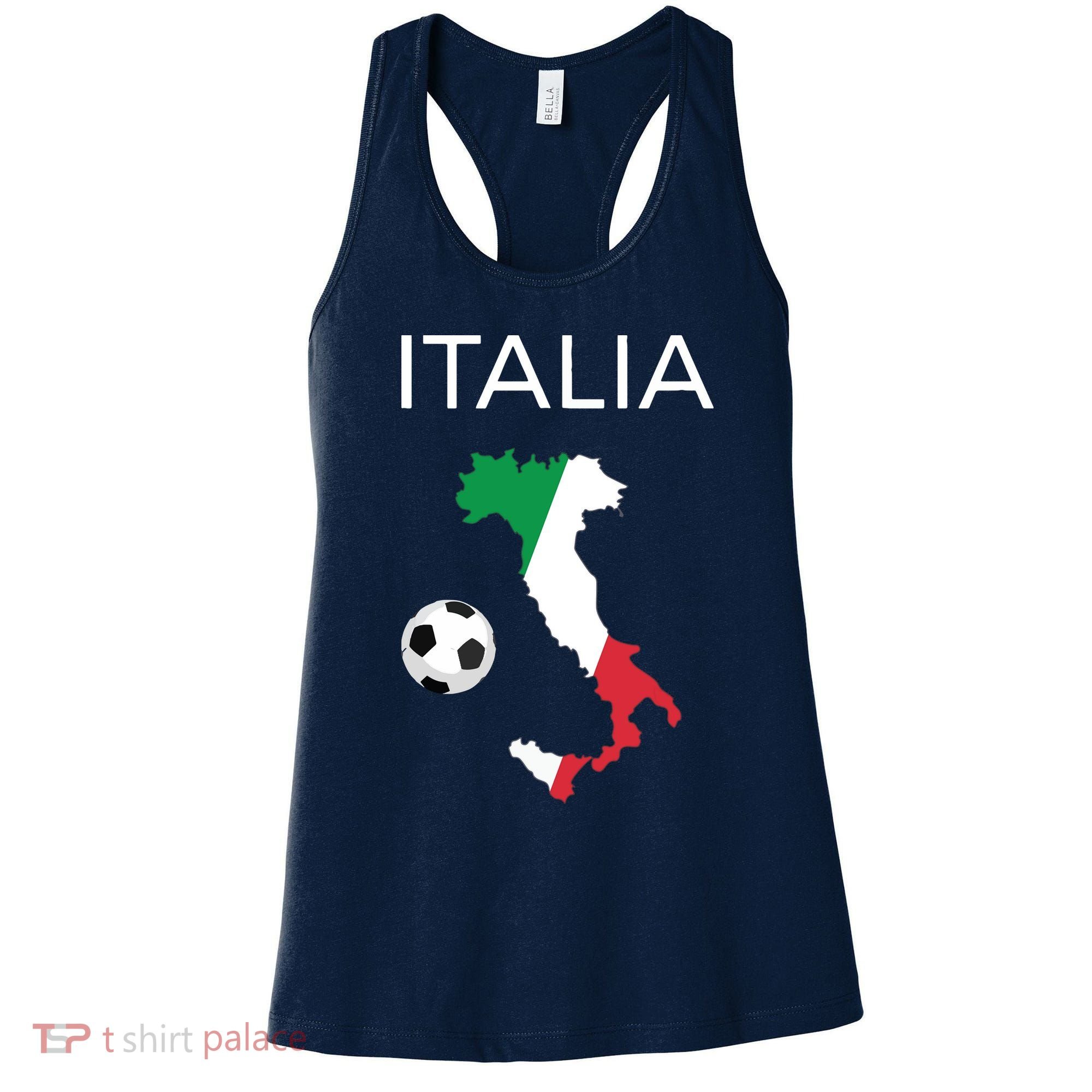 Italy Soccer Forza Azzurri Italian Italia Women's Tank Top