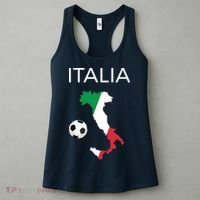 Italy Soccer Forza Azzurri Italian Italia Women's Tank Top thumb 3