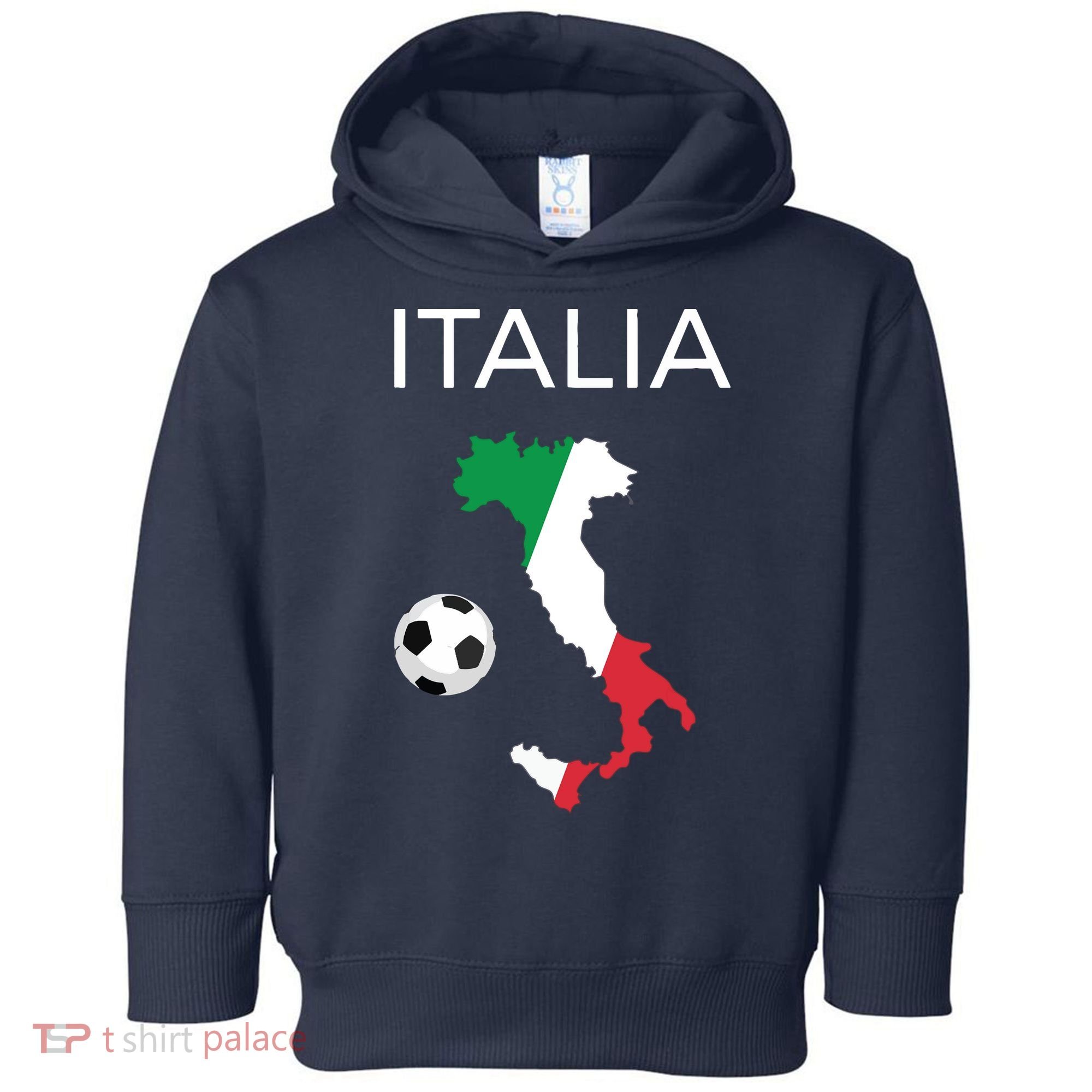 Italy Soccer Forza Azzurri Italian Italia Toddler Hoodie