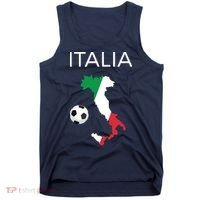Italy Soccer Forza Azzurri Italian Italia Tank Top thumb 0
