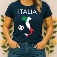 Italy Soccer Forza Azzurri Italian Italia Women's T-Shirt thumb 2