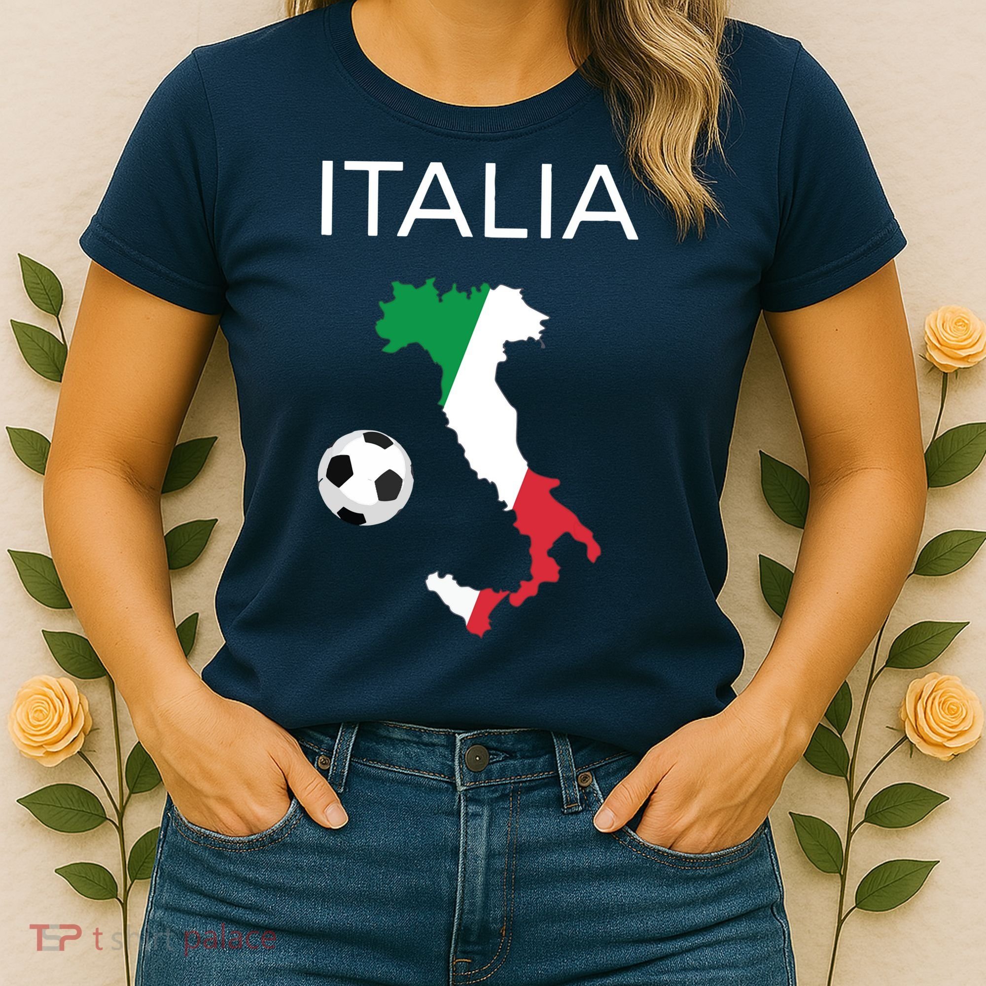 Italy Soccer Forza Azzurri Italian Italia Women's T-Shirt