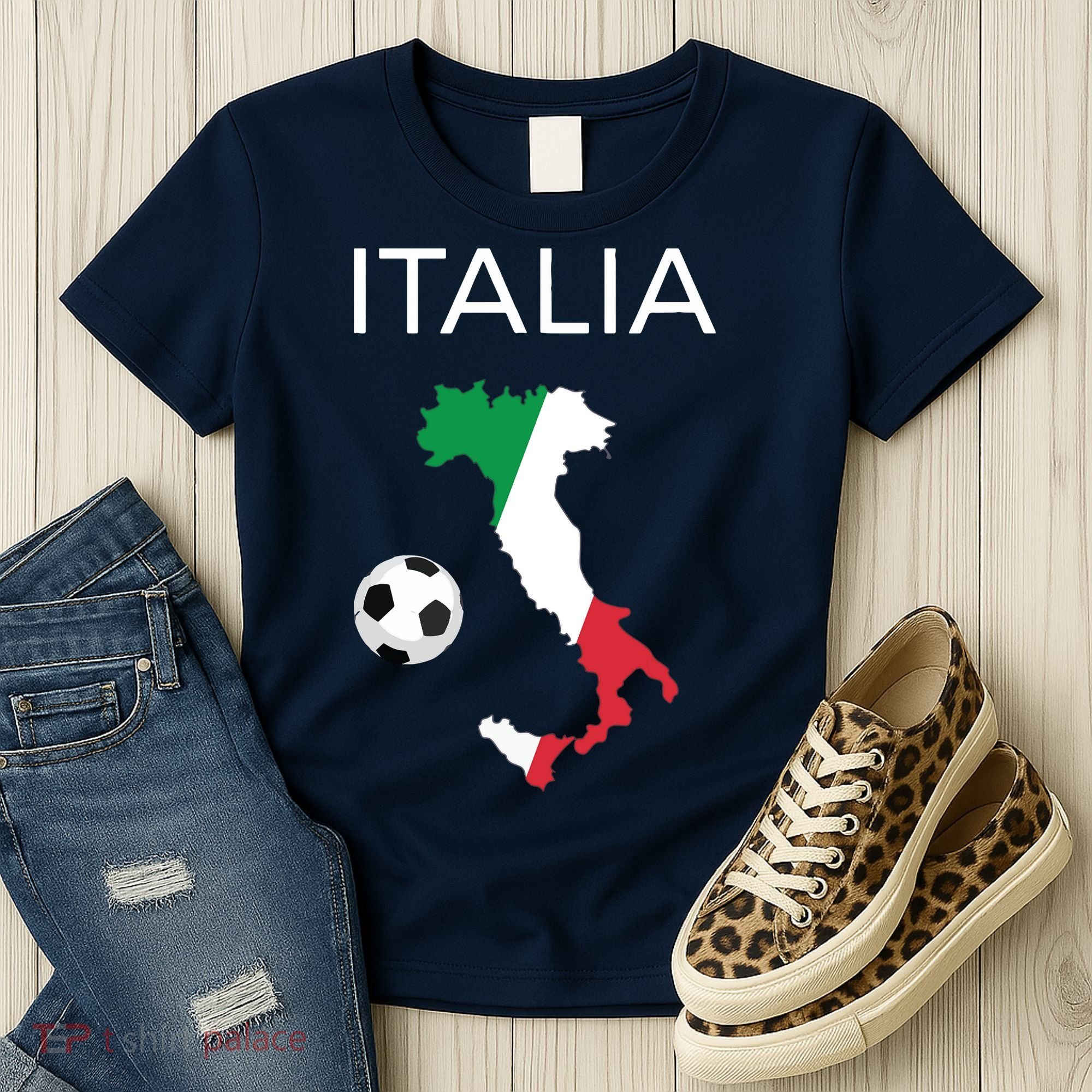 Italy Soccer Forza Azzurri Italian Italia Women's T-Shirt