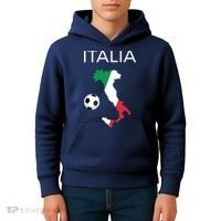 Italy Soccer Forza Azzurri Italian Italia Kids Hoodie thumb 4