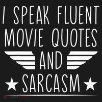 I Speak Fluent Movie Quotes And Sarcasm Funny Cinema Lover Tank Top thumb 6