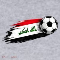 Iraq Soccer Flag Iraqi Women's Racerback Cropped Tank thumb 2