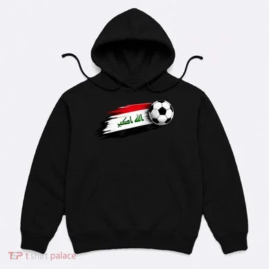 Iraq Soccer Flag Iraqi Hoodie