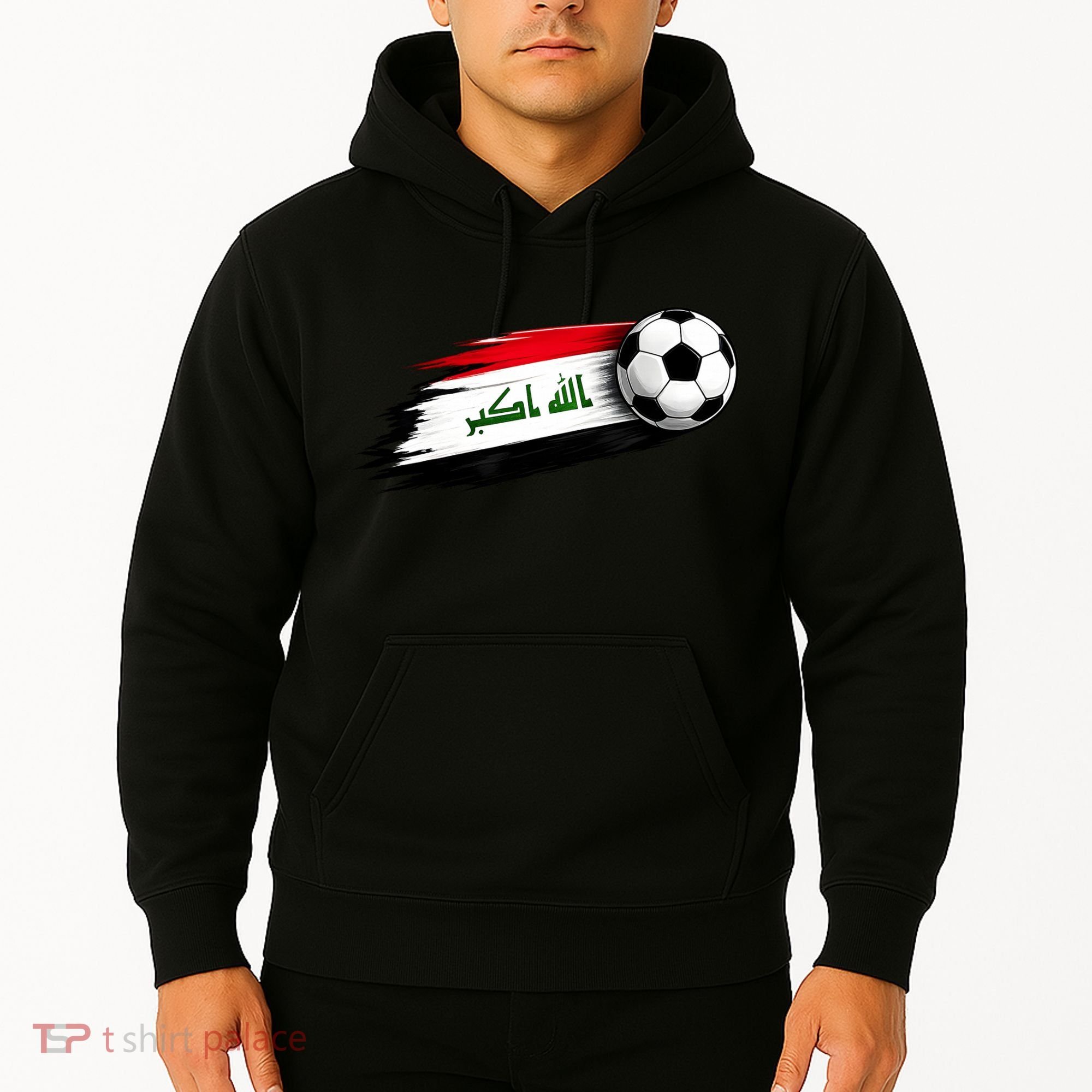 Iraq Soccer Flag Iraqi Hoodie