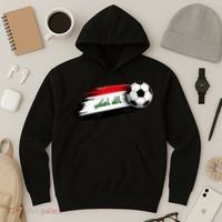 Iraq Soccer Flag Iraqi Hoodie thumb 3