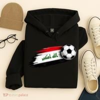 Iraq Soccer Flag Iraqi Hoodie thumb 4