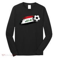 Iraq Soccer Flag Iraqi Long Sleeve Shirt thumb 0