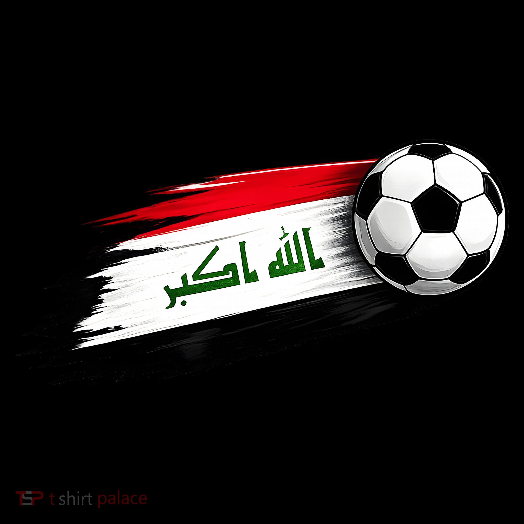 Iraq Soccer Flag Iraqi Long Sleeve Shirt
