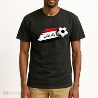 Iraq Soccer Flag Iraqi Tall T-Shirt thumb 2