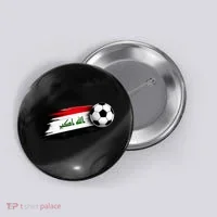 Iraq Soccer Flag Iraqi Button thumb 0