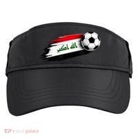 Iraq Soccer Flag Iraqi Adult Drive Performance Visor thumb 0