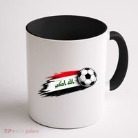 Iraq Soccer Flag Iraqi Coffee Mug thumb 1