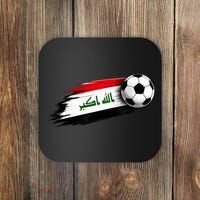 Iraq Soccer Flag Iraqi Coaster thumb 0