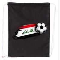 Iraq Soccer Flag Iraqi Drawstring Bag thumb 0