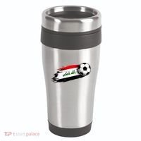 Iraq Soccer Flag Iraqi 16oz Travel Tumbler thumb 0