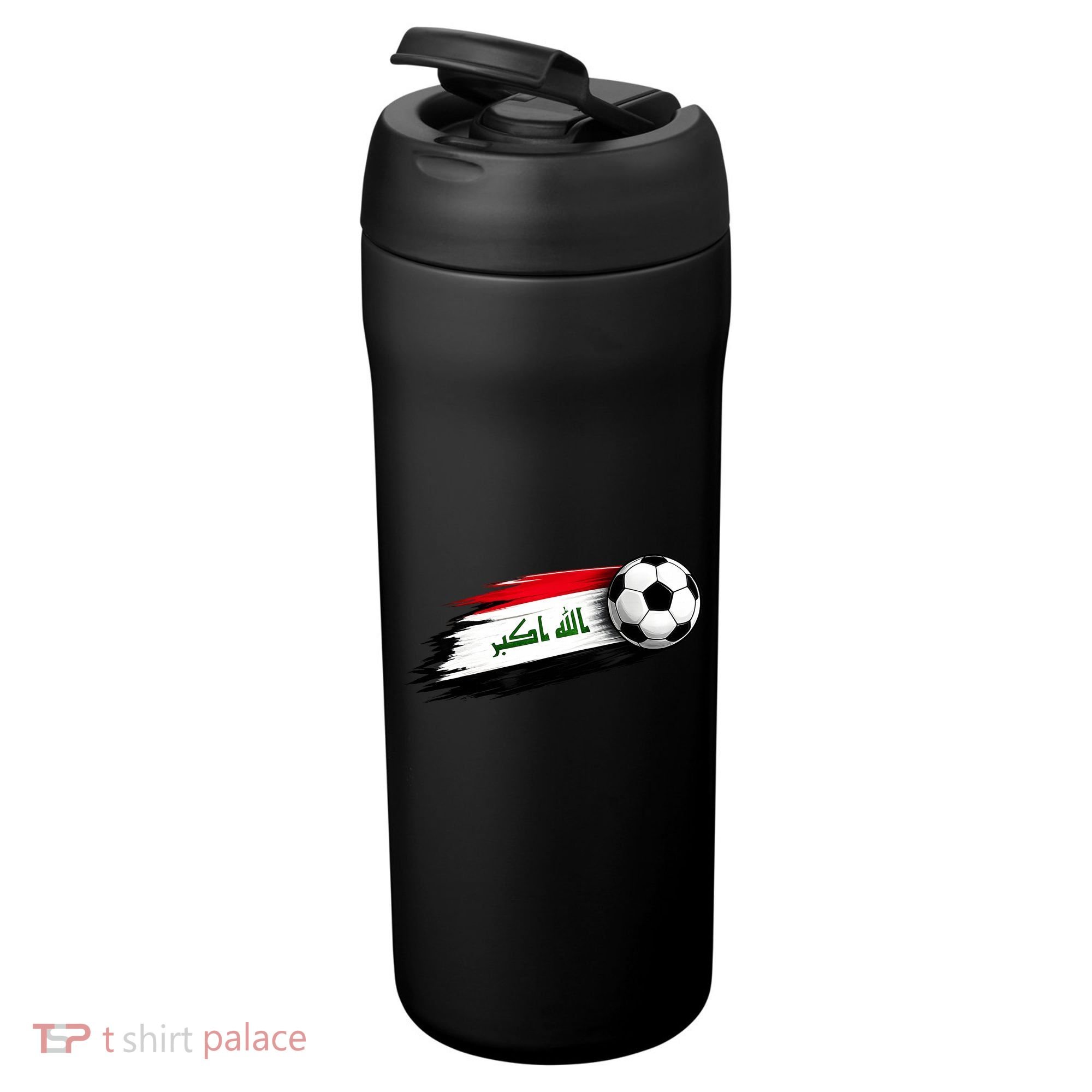 Iraq Soccer Flag Iraqi 24oz Duet Stainless Steel Tumbler